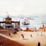 Estação Ferry na Praça XV, em seu aspecto original de 1862