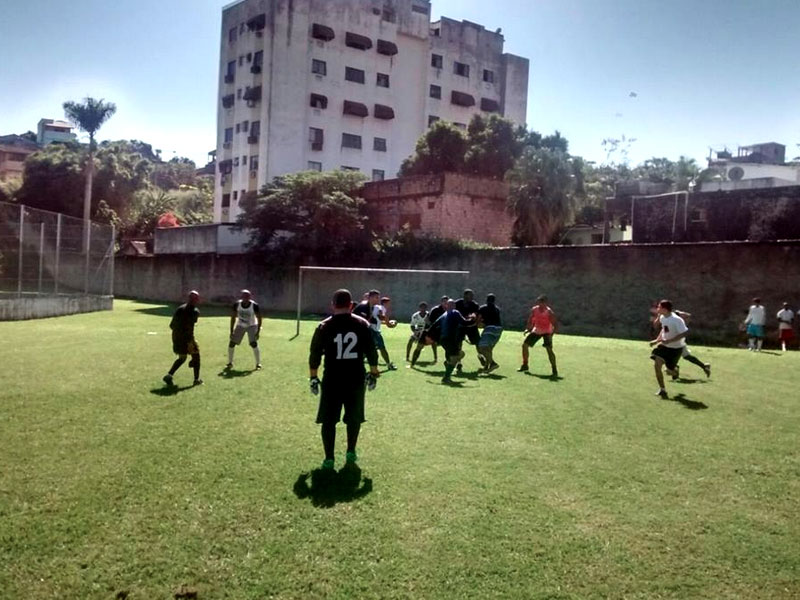 Futebol Americano com o São Gonçalo Shadows