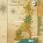 Rota do Ouro que trazia os metais preciosos de Minas Gerais para o Rio de Janeiro.