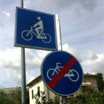 Lucca na Itália – Sinalização de placas