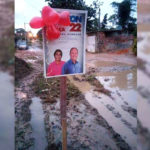 Graça e Neilton Mulim na lama de São Gonçalo