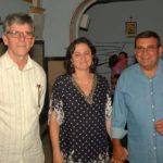Eliane Nanci, José Luiz Nanci e Ricardo Pericar em missa para celebrar a vitória nas eleições