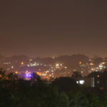 Vista do Mutuá em São Gonçalo na parte da noite.