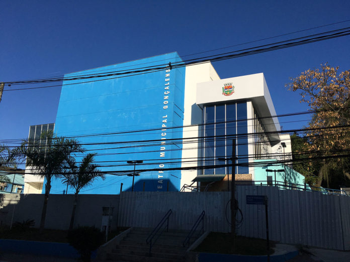 Prédio do Teatro Municipal Gonçalense ainda fechado. Foto: Matheus Graciano/SIM São Gonçalo