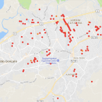 Mapa das Barricadas em São Gonçalo